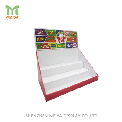 Counter display with 3 shelves