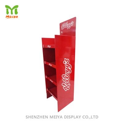 Red Four-Shelf Display