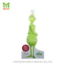Grinch modeling cardboard advertising standee Grinch modeling cardboard advertising standee