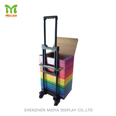Temporary Cardboard Trolley Bag for Trade Fair  Temporary Cardboard Trolley Bag for Trade Fair