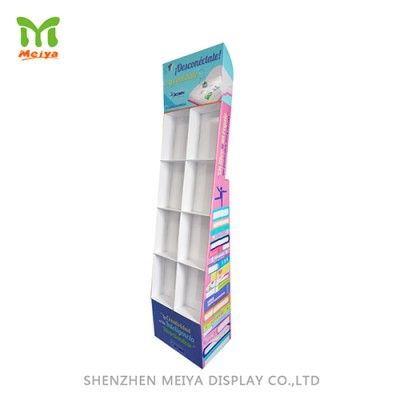 High Quality Customized Cardboard Display Stand with 8 Cells