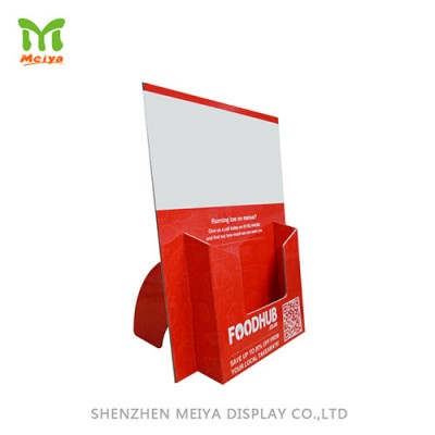 Cardboard Counter Display Brochure Holder  Cardboard Counter Display Brochure Holder