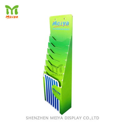 Cardboard Display Stand with Special Design Shelf for Magazine Book