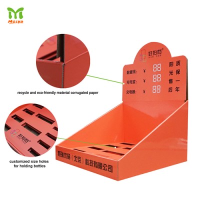 Promotion Cardboard Counter Top Display Tray for Phone Accessories