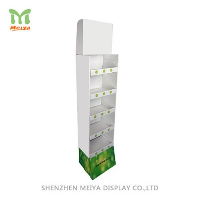 5 Shelves Customized Cardboard Floor Display for Promotion
