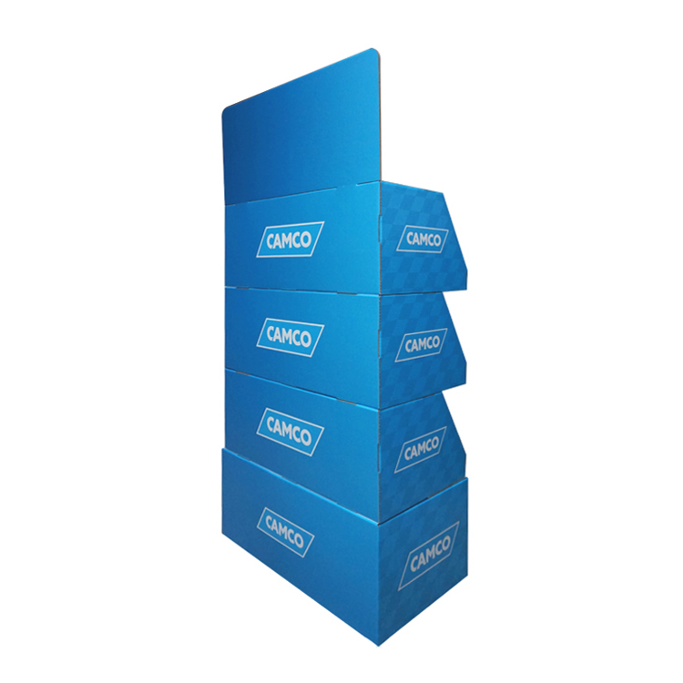Corrugated Cardboard Compartment Display, Multi Grid Retail Pallet Display Stand for Supermarket Promotion