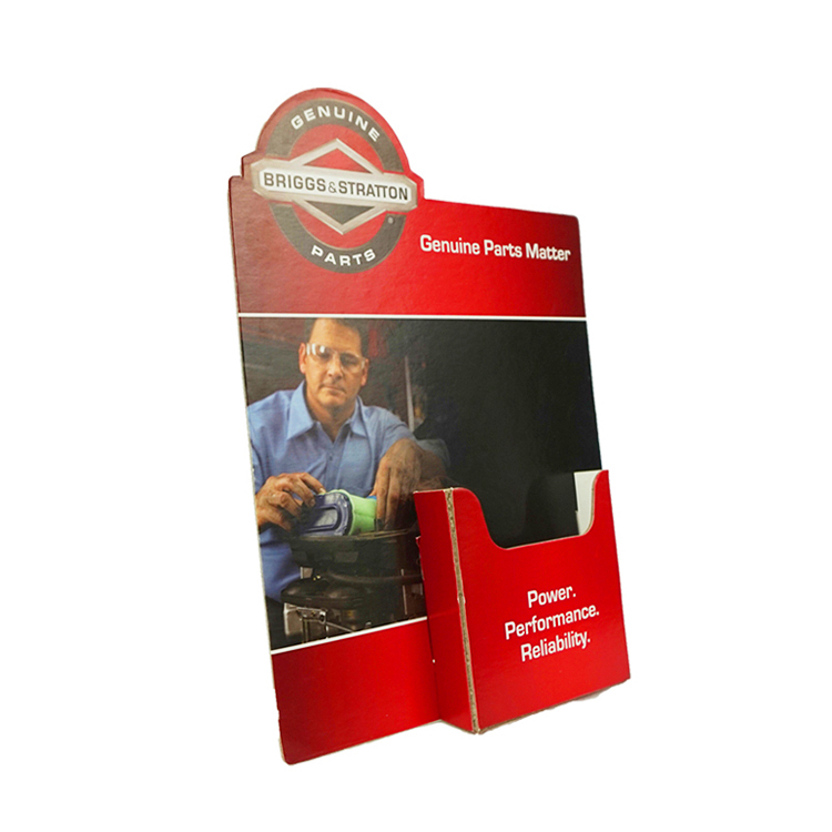 Custom cardboard counter standee display, paper retail standing display box