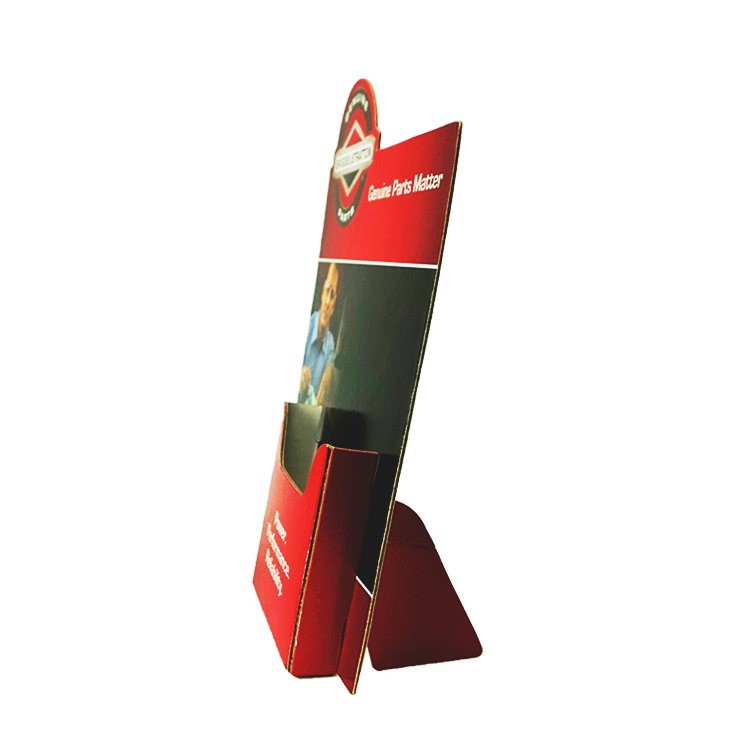 Custom cardboard counter standee display, paper retail standing display box