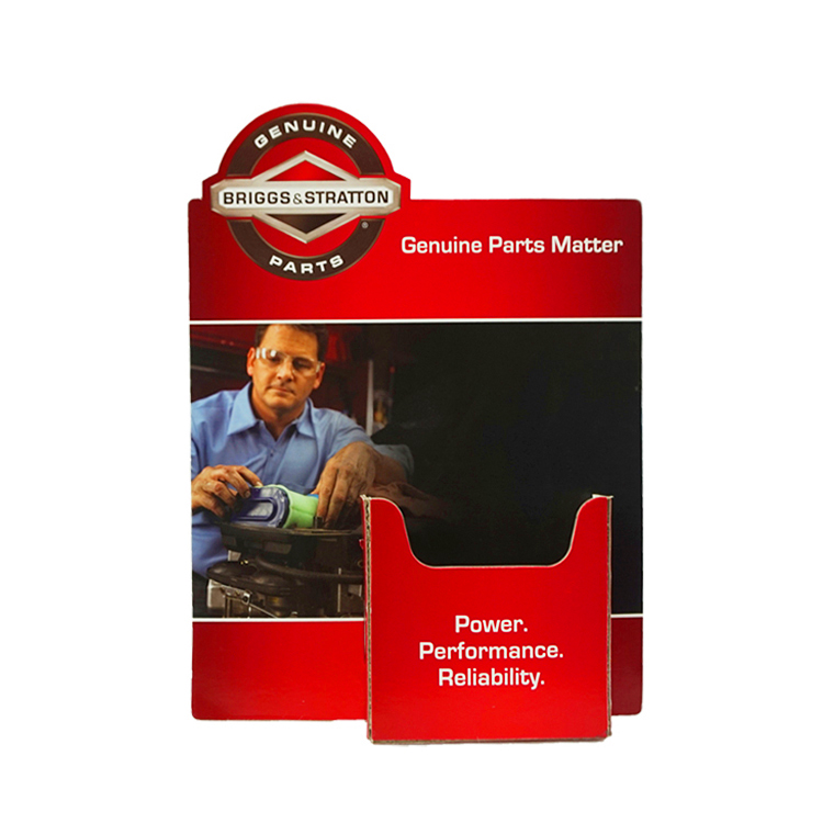 Custom cardboard counter standee display, paper retail standing display box